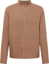 !Solid overhemd austen Bruin-Xxl