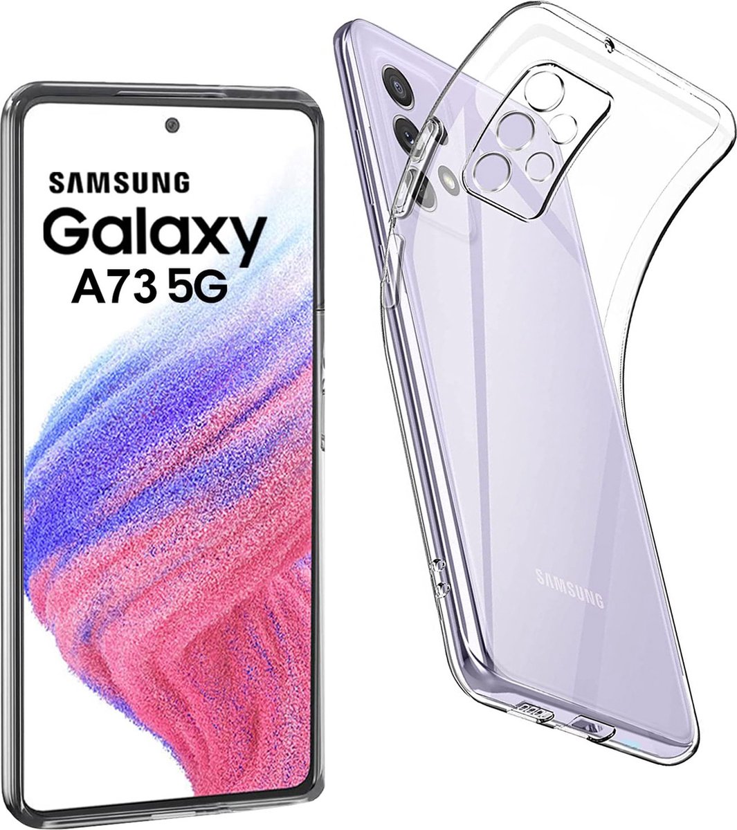 Samsung Galaxy A73 5G Back Cover – Galaxy A73 5G Hoesje Silicone Case - Perfect fit - Transparant – EPICMOBILE