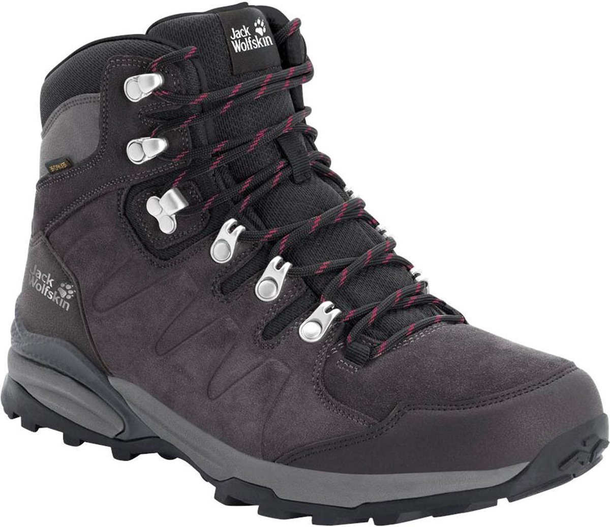 Jack Wolfskin Refugio Texapore Mid Wandelschoenen Dames Dark Steel 39.5 Paars