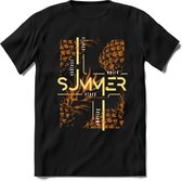 Crazy Summer | TSK Studio Zomer Kleding  T-Shirt | Oranje | Heren / Dames | Perfect Strand Shirt Verjaardag Cadeau Maat L