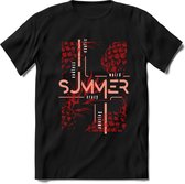 Crazy Summer | TSK Studio Zomer Kleding  T-Shirt | Rood | Heren / Dames | Perfect Strand Shirt Verjaardag Cadeau Maat L