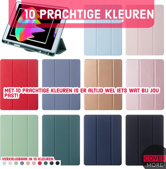 Tablet Hoes + Standaardfunctie - Geschikt voor iPad Hoes 5e, 6e, Air 1e, Air 2e Generatie - 9.7 inch (2017/2018) - Roze Goud