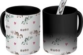 Magische Mok - Foto op Warmte Mokken - Koffiemok - Unicorn - Quote - Patronen - Magic Mok - Beker - 350 ML - Theemok