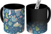 Magische Mok - Foto op Warmte Mokken - Koffiemok - Kerstmis - Regenboog - Design - Winter - Magic Mok - Beker - 350 ML - Theemok