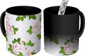 Magische Mok - Foto op Warmte Mokken - Koffiemok - Rozen - Zomer - Bloemen - Design - Magic Mok - Beker - 350 ML - Theemok