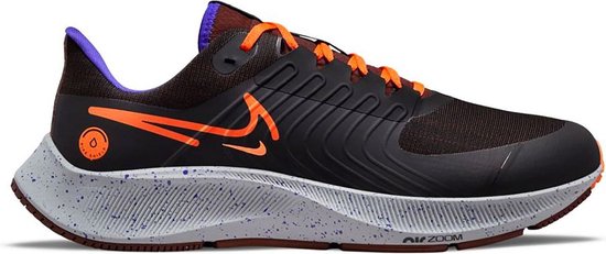 Nike Air Zoom Pegasus 38 Shield Hardloopschoenen Sportschoenen - Maat 46 - Mannen - zwart - oranje - paars