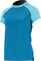 Prolimit - UV-shirt voor vrouwen - Korte mouw - PureGirl - Blauw/Turquoise - maat XS