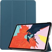 Case2go - Tablet hoes geschikt voor iPad Air 2022 - 10.9 Inch - Tri fold Book Case - Met Auto Sleep/wake functie - Donker Groen