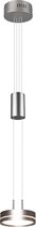 LED Hanglamp - Hangverlichting - Trion Franco - 7.2W - 1-lichts - Warm Wit 3000K - Rond - Mat Nikkel - Aluminium - BES LED