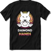 Daimond Hands Saitama T-Shirt | Saitama Inu Wolfpack Crypto Ethereum kleding Kado Heren / Dames | Perfect Cryptocurrency Munt Cadeau Shirt Maat XL