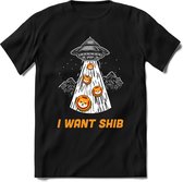 I want Shiba inu T-Shirt | Crypto ethereum kleding Kado Heren / Dames | Perfect cryptocurrency munt Cadeau shirt Maat S