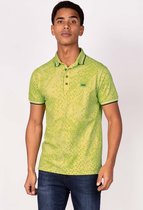 Gabbiano Poloshirt Polo Met Abstracte Allover Print 232534 Lime Mannen Maat - S