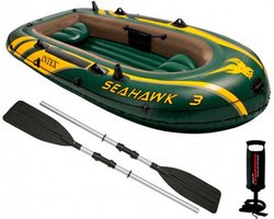 Intex 68380NP Opblaasboot Seahawk 3 3-Persoons Set