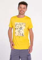 J&JOY - T-Shirt Mannen 14 Byron Bay Yellow Beach