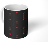 Mok - Koffiemok - Tiener - Schaar - Hart - Patroon - Mokken - 350 ML - Beker - Koffiemokken - Theemok