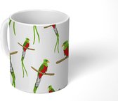 Mok - Koffiemok - Patronen - Vogel - Jungle - Mokken - 350 ML - Beker - Koffiemokken - Theemok