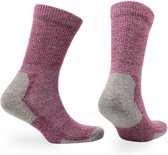 Norfolk Wandelsokken - Merino wol en Bamboe mix - Diabetes en Oedeemvriendelijke - Outdoor Zacht en Warme Sokken met Demping - Merino wollen sokken - Bruin - Maat 35-38 - Alfie
