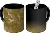 Magische Mok - Foto op Warmte Mok - Goud - Verf - Abstract - 350 ML - Uitdeelcadeautjes