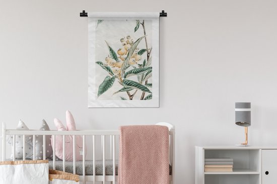 Tapisserie - Toile murale - Fruits - Feuilles - Japandi - 60x80 cm - Tapisserie