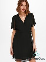 ONLY ONLSOFIA SS WRAP DRESS WVN Dames Jurk - Maat XS