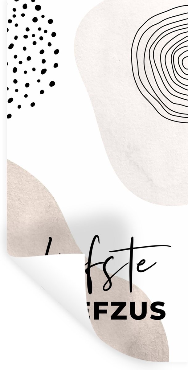 Muurstickers - Sticker Folie - Familie - Quotes - Spreuken - 'Liefste stiefzus' - 80x160 c