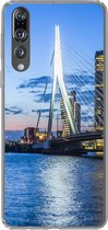 Geschikt voor Huawei P20 Pro hoesje - Rotterdam - Water - Skyline - Siliconen Telefoonhoesje