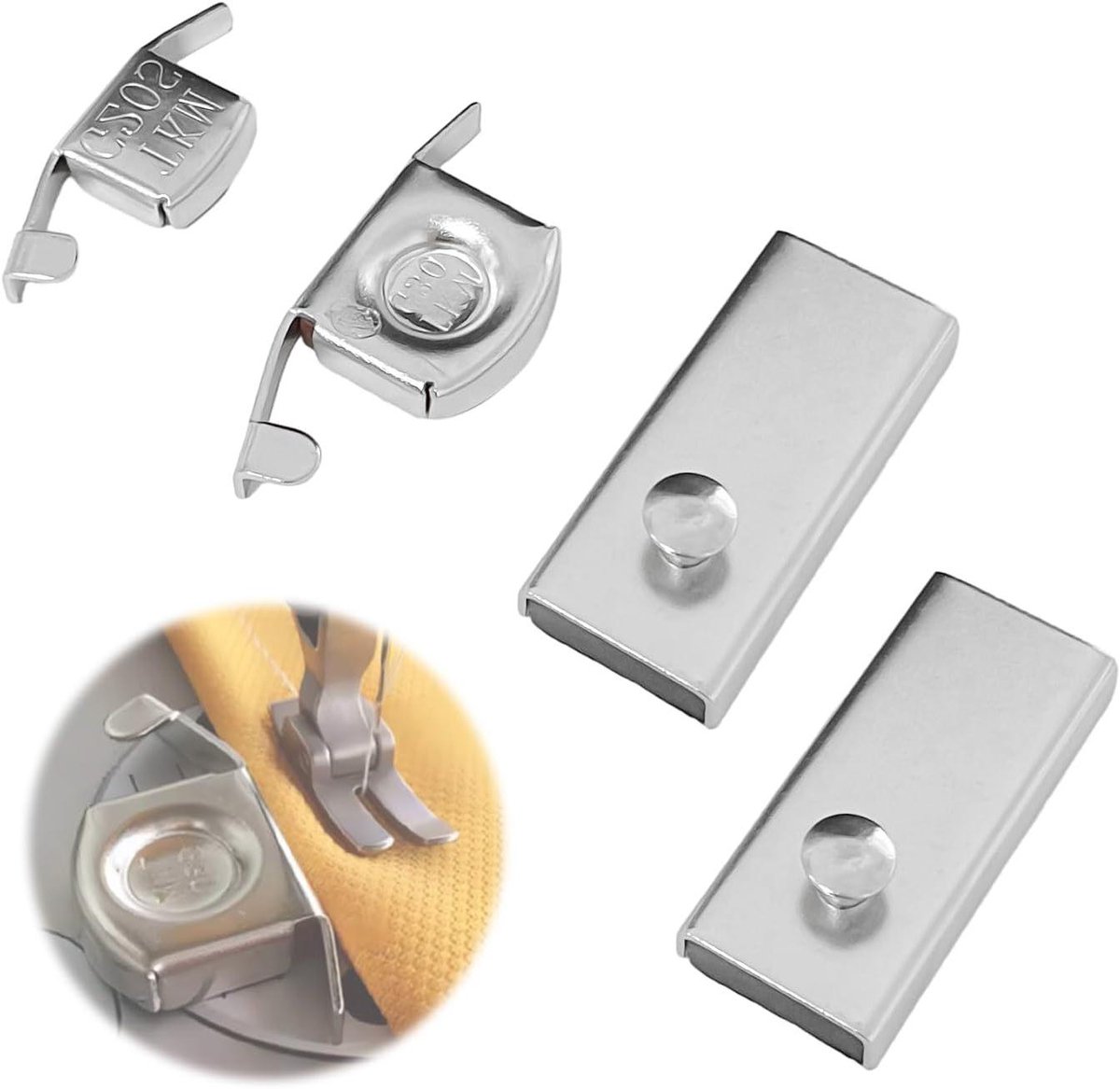 Allecto Plus - Magnetische Naadgeleiding (4 Stuks) - Naaivoet Accessoires - DIY Naai Knutselgereedschap - Railnaaivoet