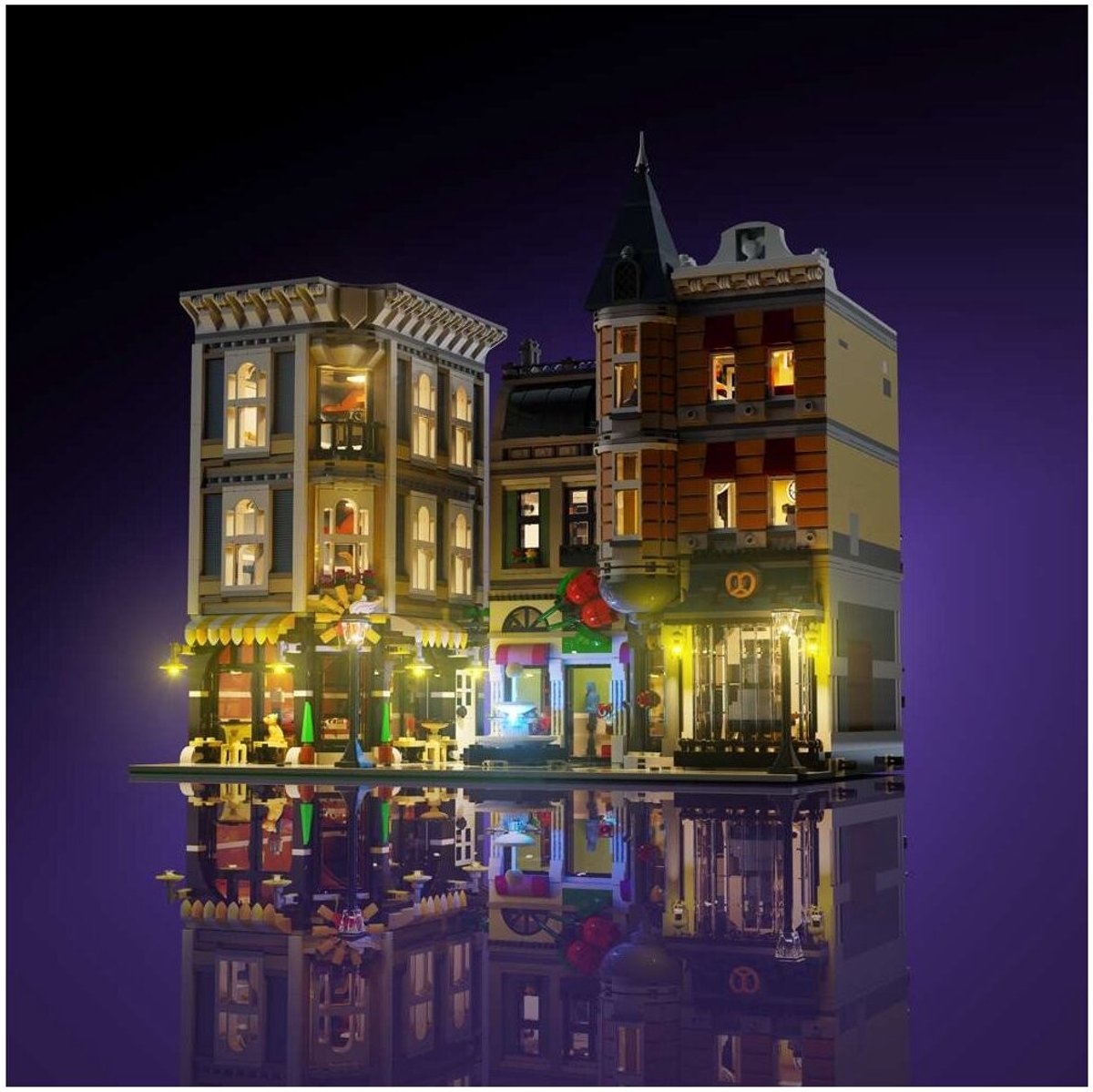 LMB 2.0 - Verlichtingsset geschikt voor LEGO® 10255 Gebouwensquare