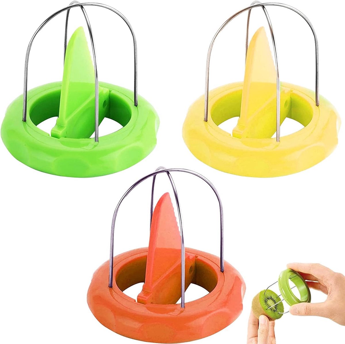 Kiwi-schiller en snijder - Keukenhulp - 3 stuks