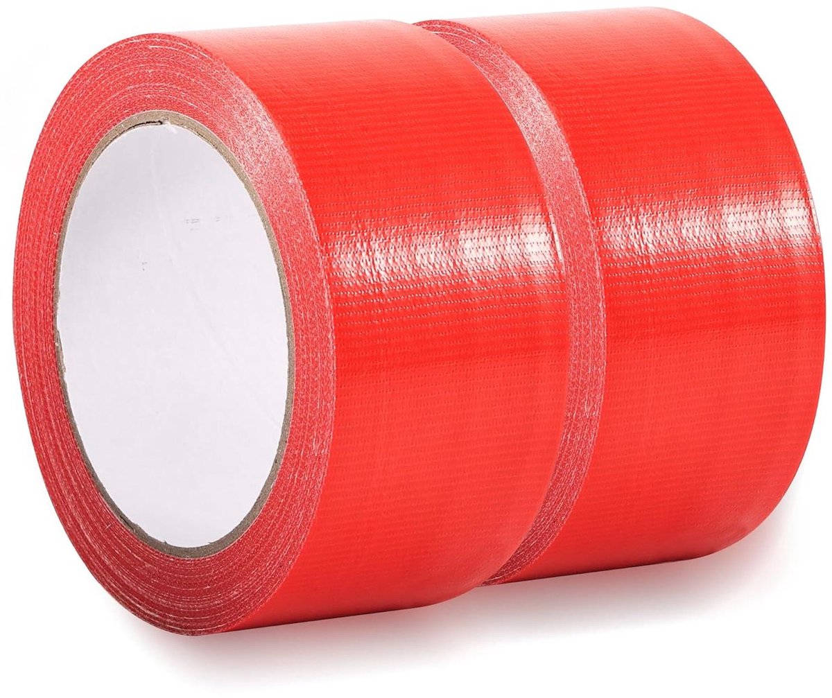 Allecto Plus - Sterke textielband in kleurrijk design voor industriële reparatie - 2 rollen, zwart, 50 mm x 20 m