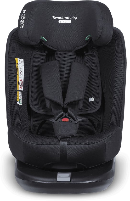Autostoel Titanium Baby Smart Jade I-Size Black/Mesh van Merkloos — afbeelding 4