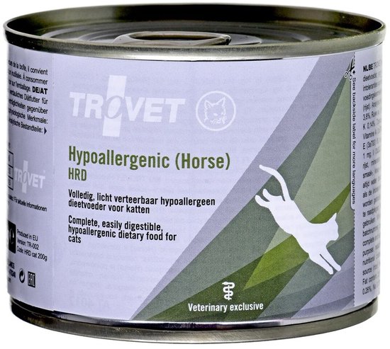 TROVET Hypoallergenic HRD (Horse) Kat - 6 x 200 gr blikken