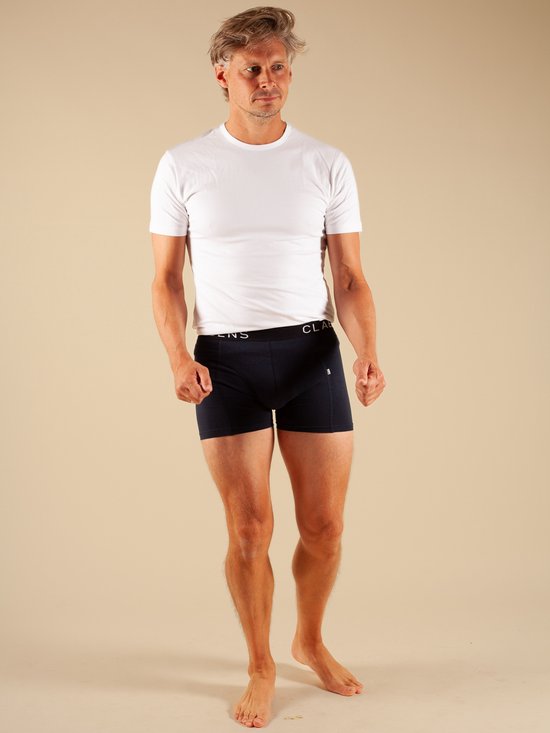 Claesen's White Round T-shirt pour hommes Slim Fit 2-Pack - XL