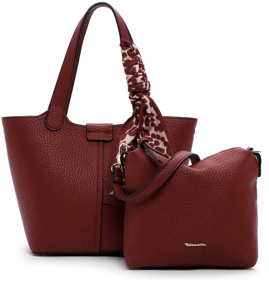 Tamaris sac à main sac à épaule bandoulière Georgia City Shopper Red framboise