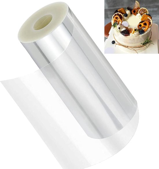 Allecto Plus - Dik Cake Rand Folie 1 Rol Acetaat Folie Transparant 15 ...