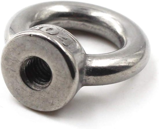 Hefring Oogbout Marine Gewichtheffen 304 Staal Mannelijke Draad Schroeven Bouten Schroef Ringen Lug Schroeven Hefringen Oogbouten Ring Schroef voor Oogmoer Bevestigingsmiddel-5 STKS M5