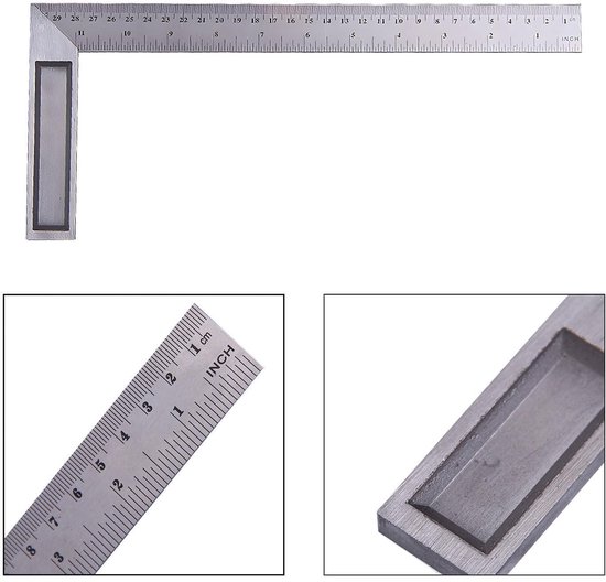 300mm (12) Verstelbare Combinatie Vierkante Set Rechthoek Liniaal voor Engineers