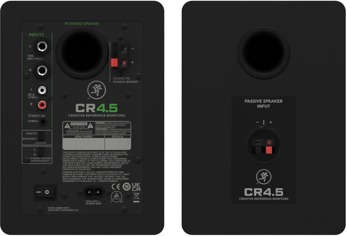 Mackie CR4.5 - actieve studiomonitoren