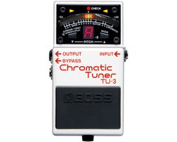 Boss TU-3 pedaal-Tuner chromatafel - Chromatisch stemapparaat