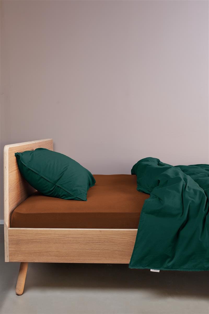 Beddinghouse - Jersey - Split-topper - Hoeslaken - 160x220 cm - Steenrood