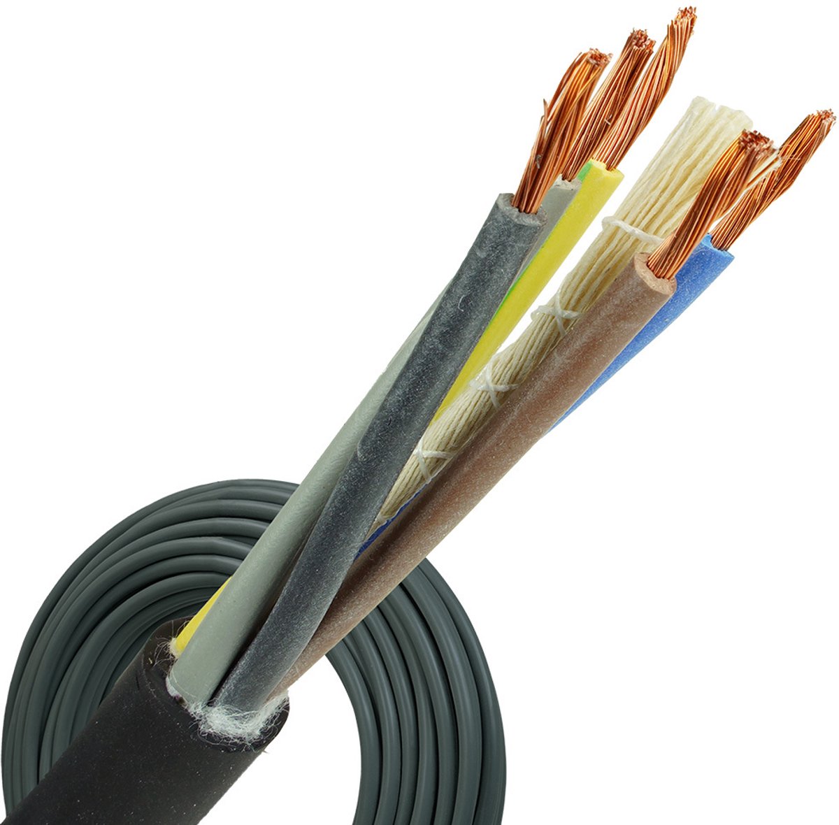 Image of Neopreen kabel H07RN-F 5x1.5mm² per rol 100 meter