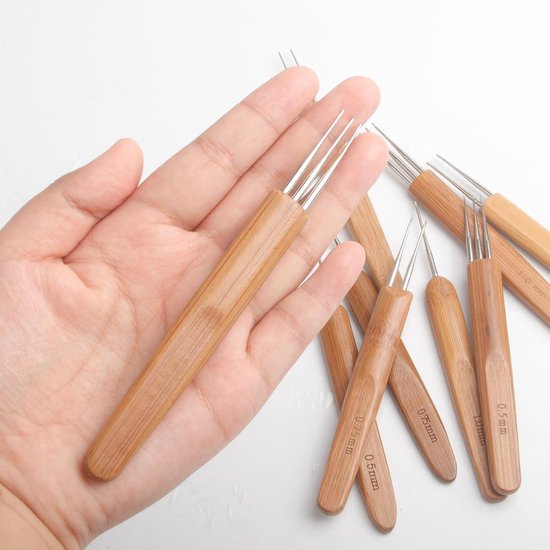 GORGECRAFT Houten Spoelstok Houten Breinaalden Enkele