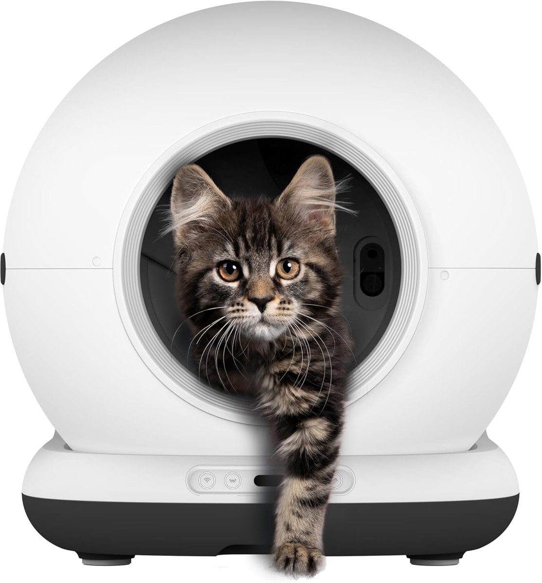 Lexium Automatische kattenbak – Zelfreinigende Kattenbak – Inclusief kattenbak mat en extra rollen opvangzakjes – Zelfreinigende Automatische Kattenbak –