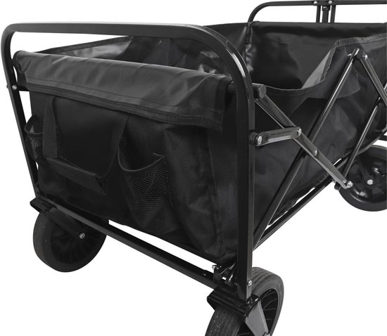 HOME It® Bolderkar - Tuinwagen - Opvouwbaar - 100KG - 89×55×106cmm - Zwart van Merkloos — afbeelding 3
