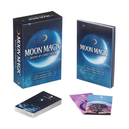 Arcturus Oracle Kits- Moon Magic Book & Card Deck - cover