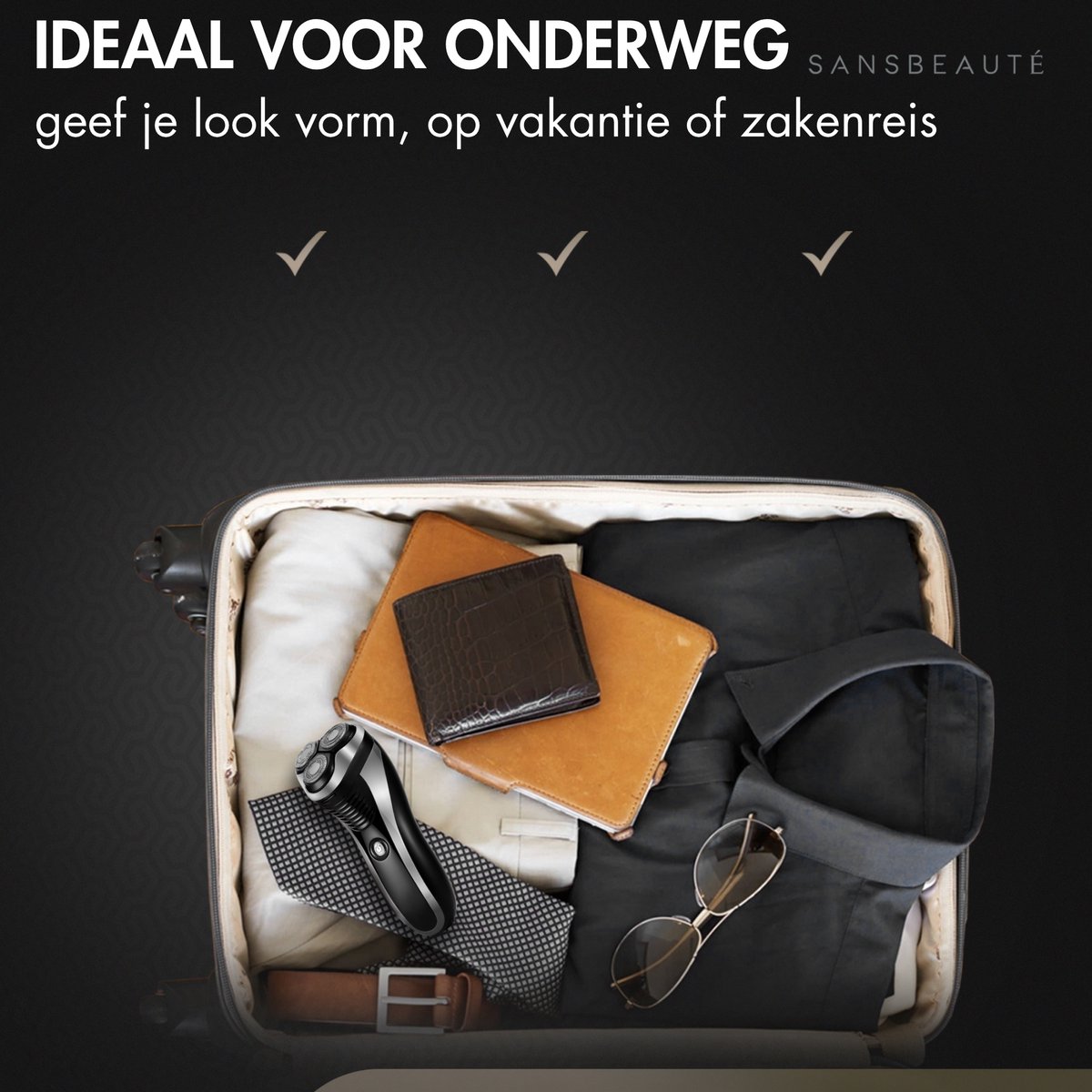 2-in-1 Scheerapparaat Mannen met Trimmer S1111 + 2 Extra - afbeelding 3