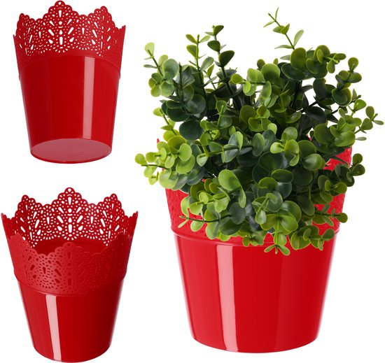 Plasticforte Balkonbak - bruin - 50 cm - plantenbak met hanger