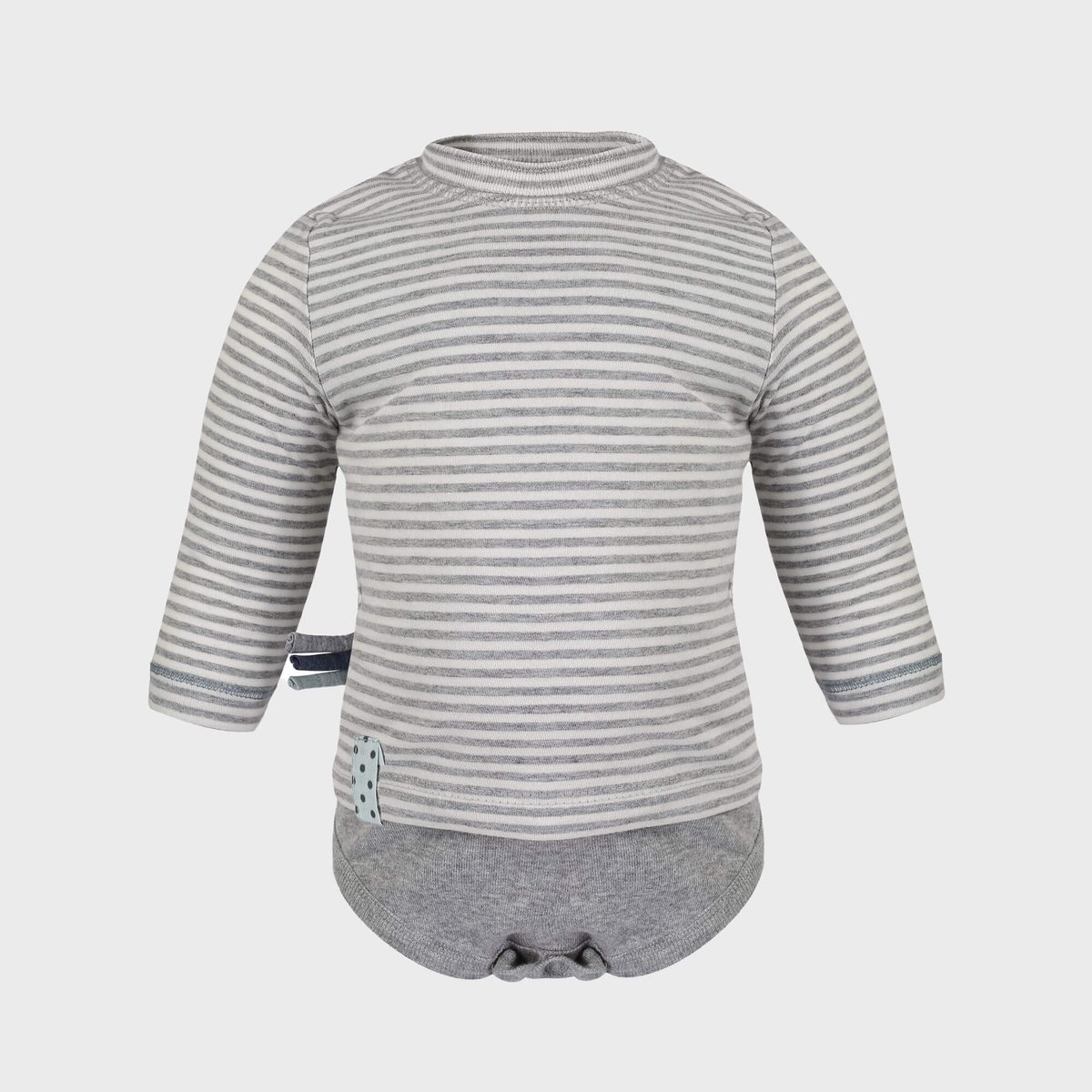 Baby T-shirt met lange mouwen OrganicEra Organic Baby L/S T-shirtbody, gestreept