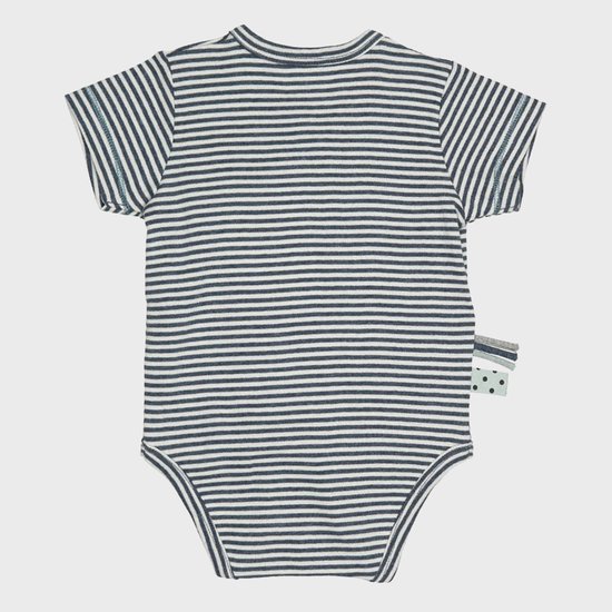 Body kimono bio à manches S S Bébé , à rayures, OrganicEra