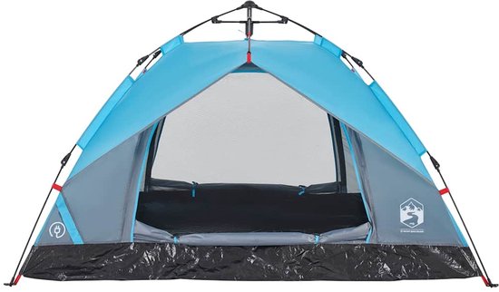 vidaXL - Koepeltent - 2-persoons - snelontgrendeling - blauw van Vidaxl — afbeelding 3